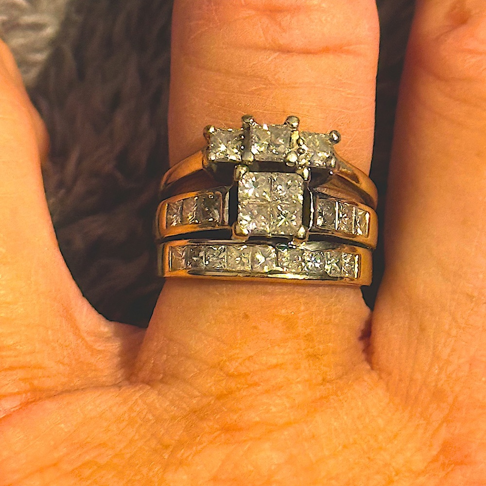 One of a kind custom wedding set